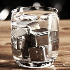 Steel Stone Ice Cube Bar