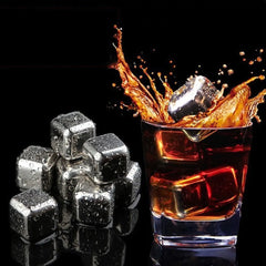 Steel Stone Ice Cube Bar