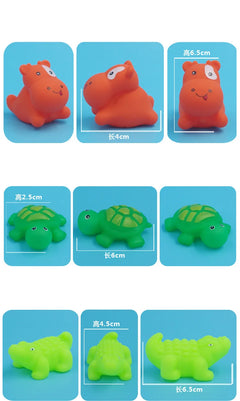 10 Pcs Cute Animals Bath Toys