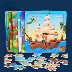 20 Piece Wooden 3d Puzzle