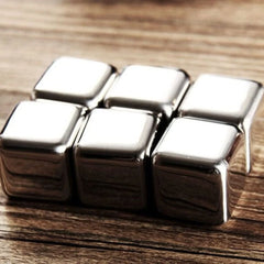 Steel Stone Ice Cube Bar