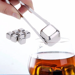 Steel Stone Ice Cube Bar